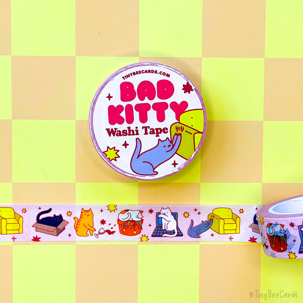 Bad Kitty Mischief Washi Tape