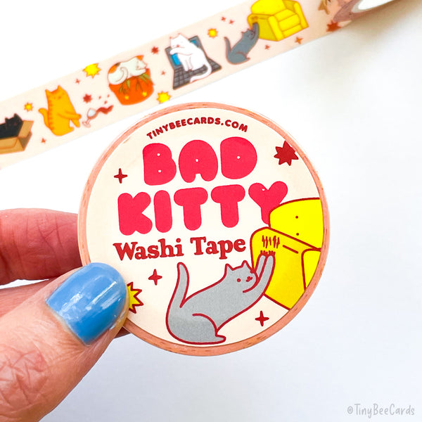 Bad Kitty Mischief Washi Tape
