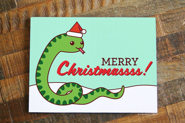 Cute Christmas Card "Merry Christmassss"