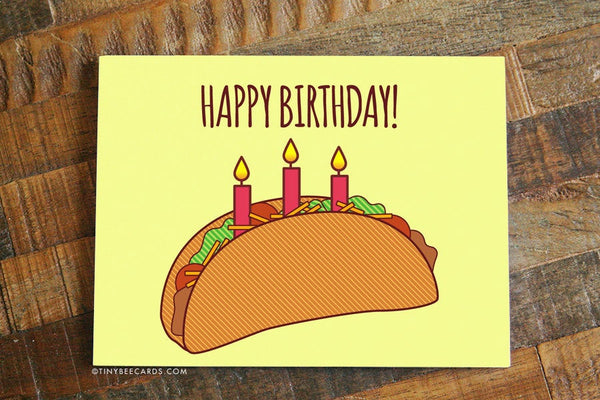 Taco Birthday Card "Happy Birthday!"