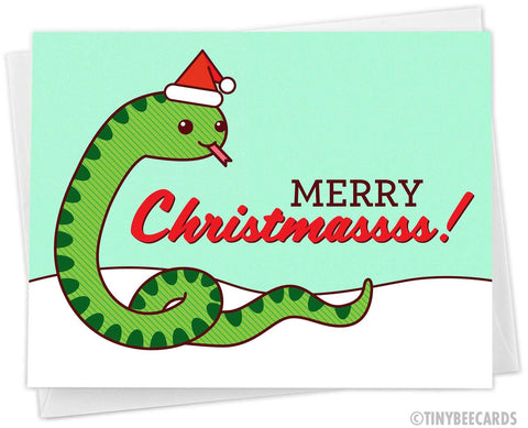 Cute Christmas Card "Merry Christmassss"