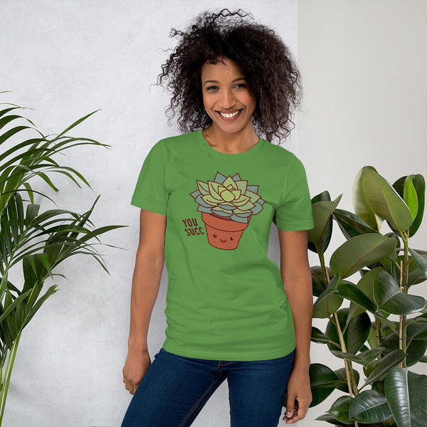 You Succ Succulent Plant Triblend Tee - funny t-shirt, plant lover tee, plant lady gift, introvert gift, graphic tees, men's women's shirts