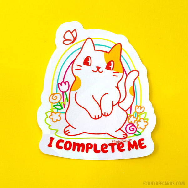 Cat Self Love Suncatcher Rainbow Maker Decal Sticker