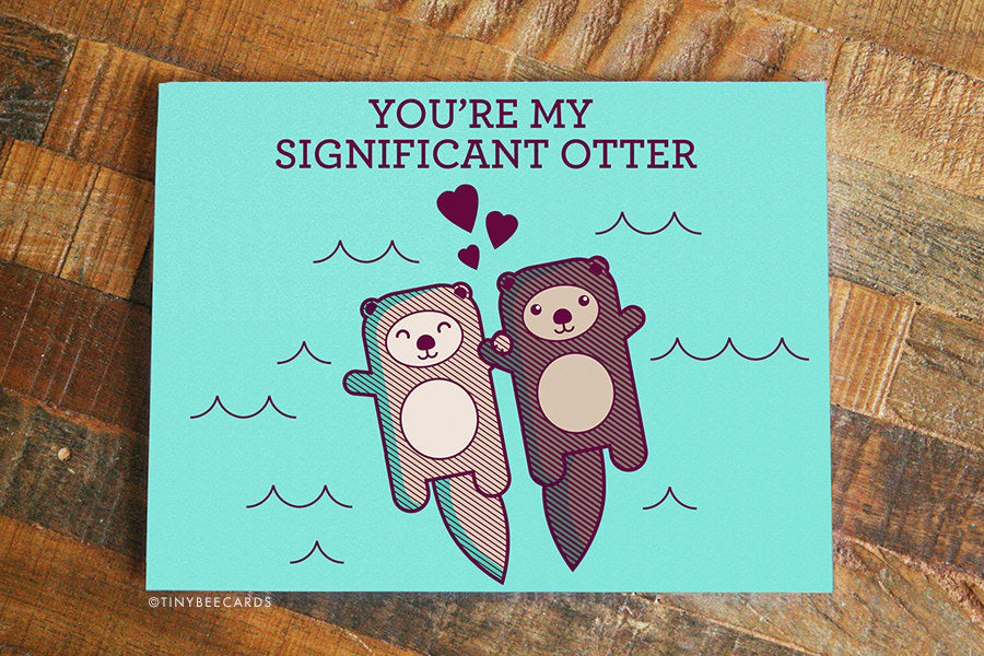 Cute Card 'You're My Significant Otter