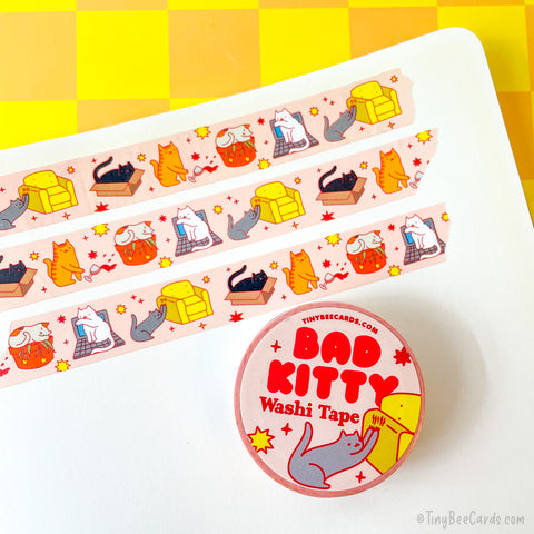 Bad Kitty Mischief Washi Tape