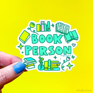 Book Person Vinyl Sticker