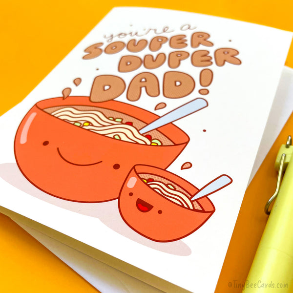 Soup Father's Day Card "Souper Duper Dad"