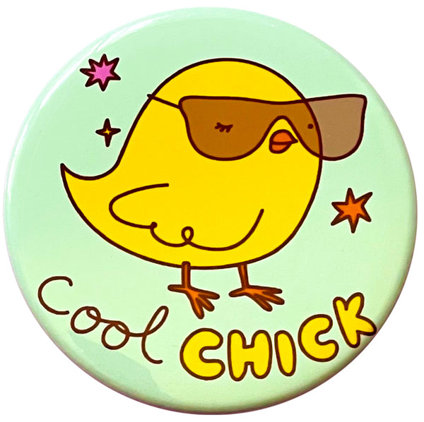 Cool Chick Magnet or Pin