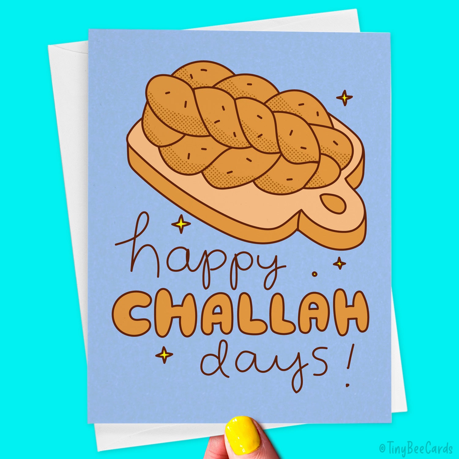 Funny Hanukkah Card "Happy Challah Days"