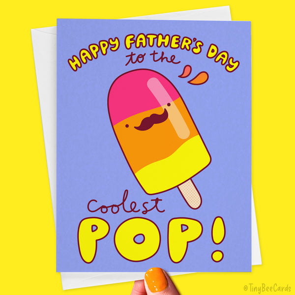Coolest Pop Popsicle Dad Birthday or Father's Day Card