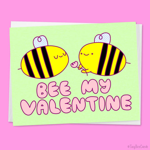 Valentines Day Card "Bee My Valentine"