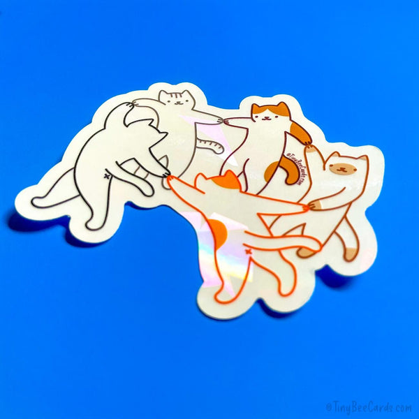 Matisse The Dance Cats Suncatcher Decal - Rainbow Maker, Classic Painting Repositionable Window Cling Sticker