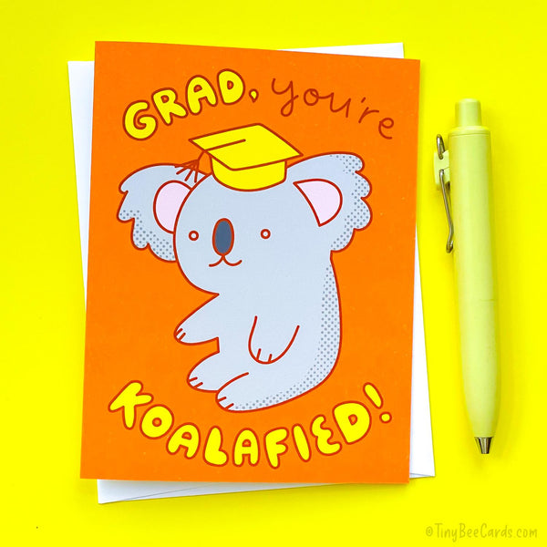 Koala Graduation Card "You're Koalafied!"