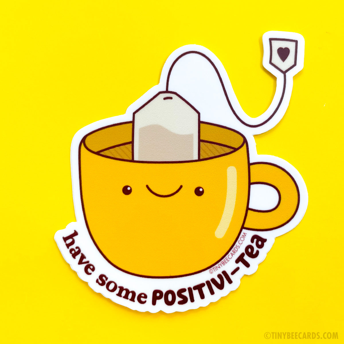 Tea Positivity Vinyl Sticker - Have Some Positivi-tea
