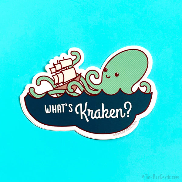 Kraken Vinyl Sticker "What's Kraken?"