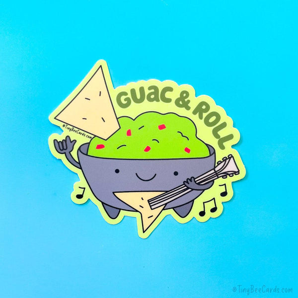 Guac & Roll Guacamole Vinyl Sticker