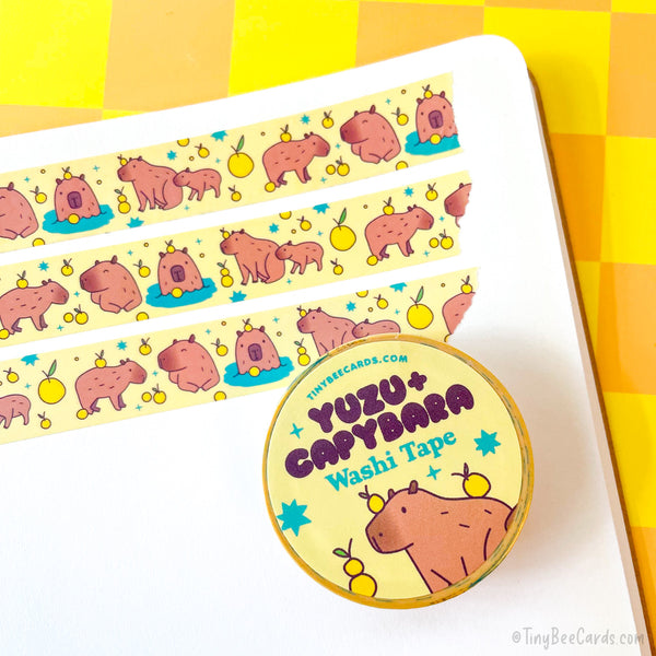 Capybara & Yuzu Washi Tape