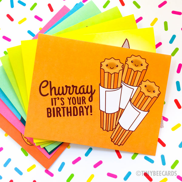 Churro Birthday Card "Churray It's Your Birthday"