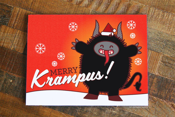 Krampus Christmas Card "Merry Krampus"