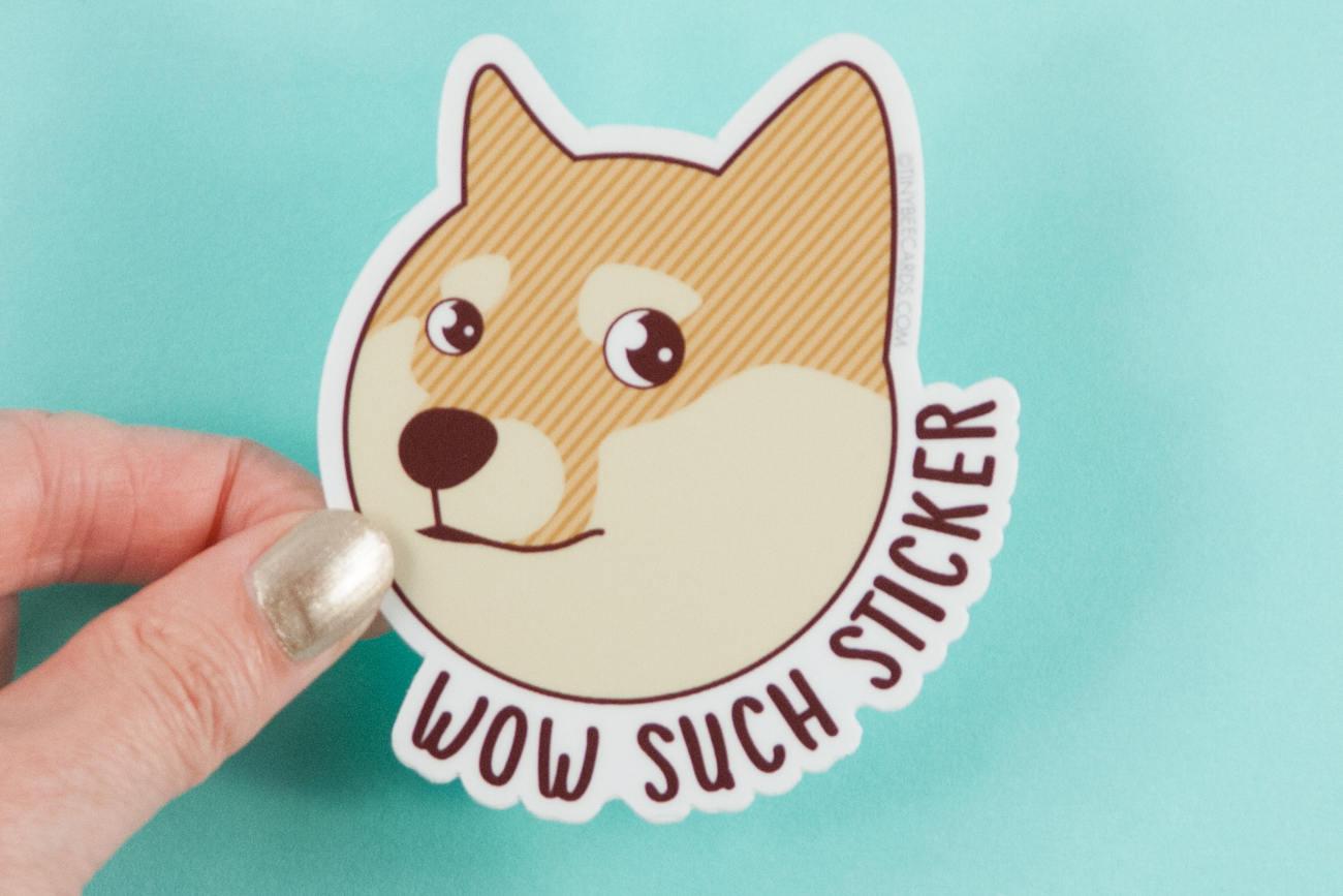 Doge Vinyl Sticker \, image size:1300x867