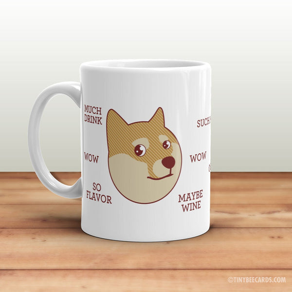 Funny Doge Mug - Internet Meme, Shibe Doge, Wow Coffee Plz, Shiba Inu Dog Mug, Holiday Gifts, Funny Gifts, Geek Gifts, Stocking Stuffer