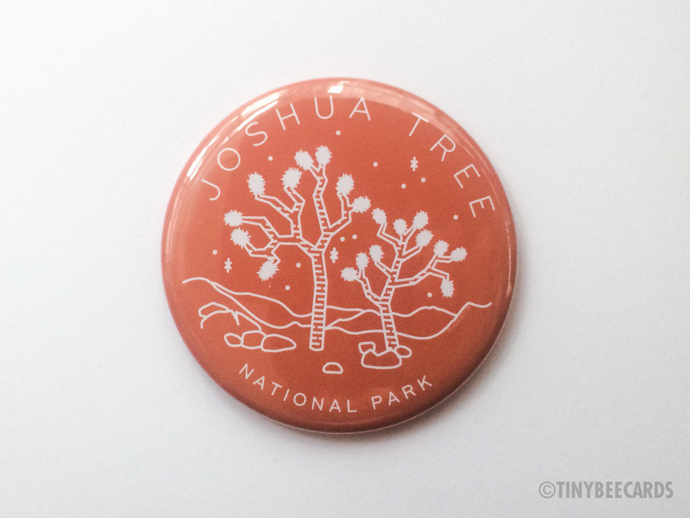 Joshua Tree National Park Magnet, Pin, or Pocket Mirror-Button-TinyBeeCards