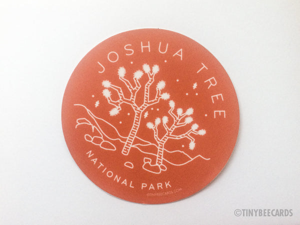 Joshua Tree National Park Vinyl Sticker-Vinyl Sticker-TinyBeeCards