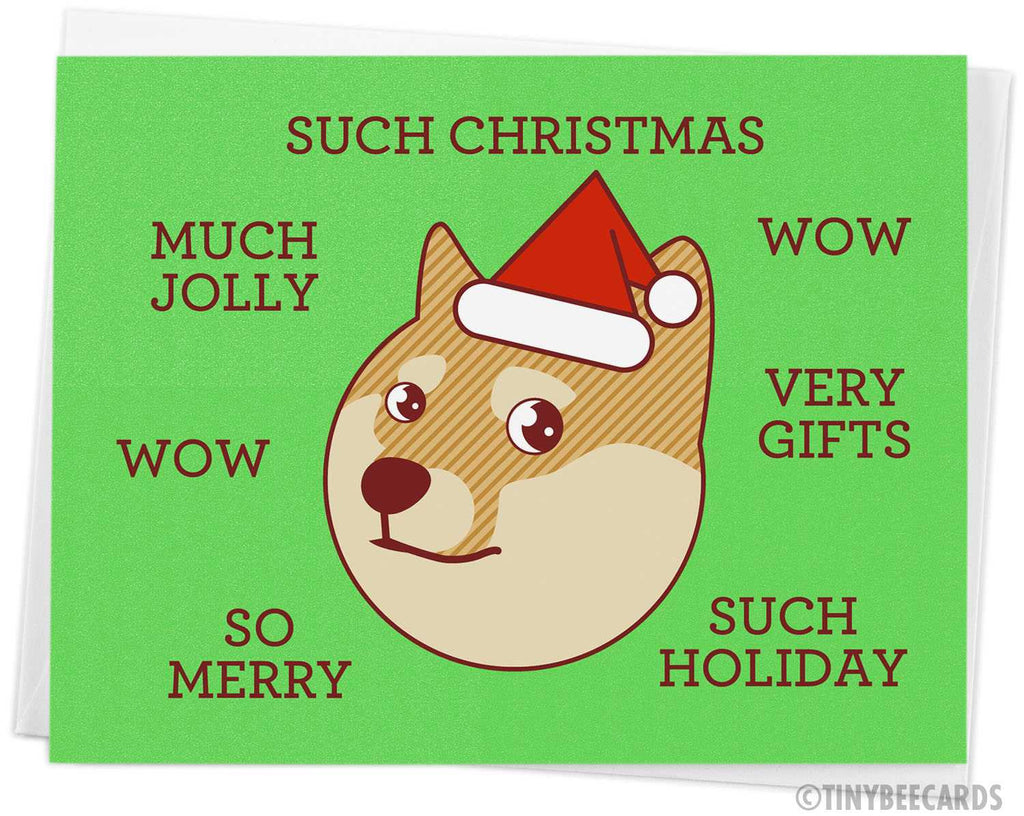 Funny Doge Meme Christmas Card funny-doge-meme-christmas-card-such-christmas-tinybeecards