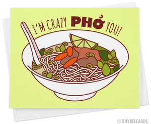 Funny Anniversary or Love Card "Crazy Pho You"