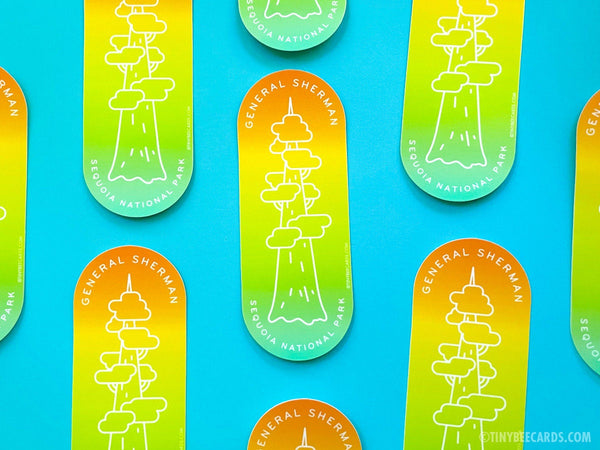 General Sherman Tree Sequoia National Park Vinyl Sticker