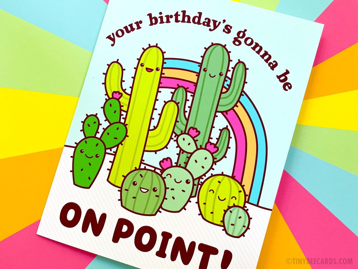 Cactus Birthday Card 