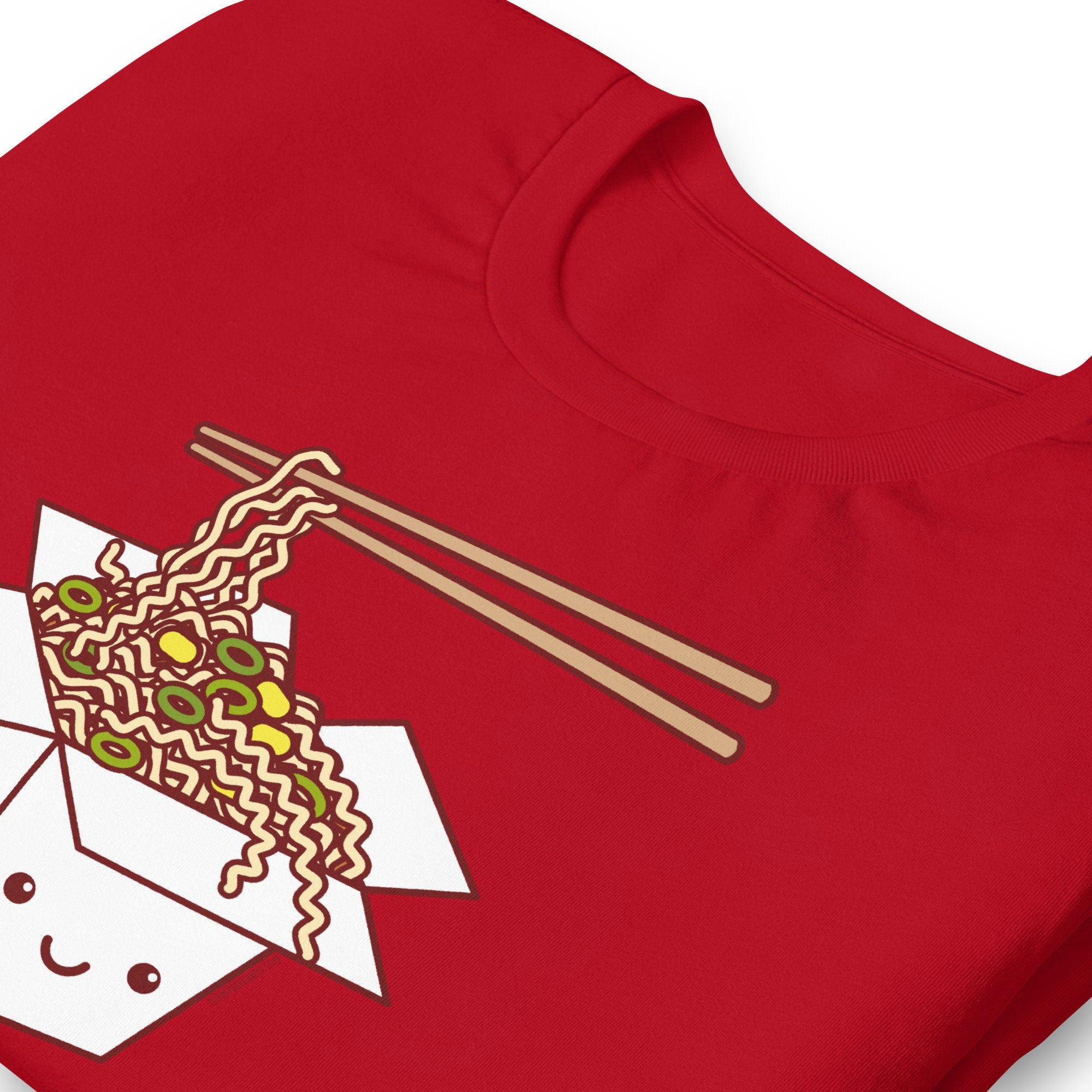 WGC 'Send Noods' Anime Ramen Noodles Men's V-Neck T-Shirt - Funny Japanese Food Graphic Tee - View #4