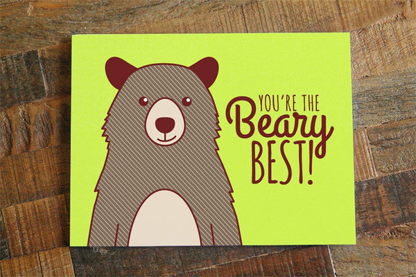 Friendship or Love Card, You're the Beary Best!