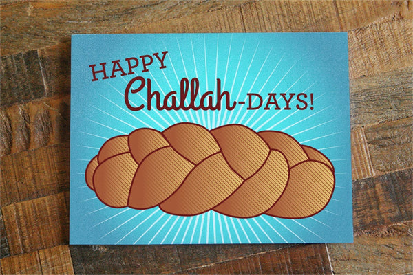 Funny Hanukkah Card "Happy Challah Days"