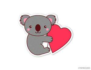 Koala Love Vinyl Sticker Decal